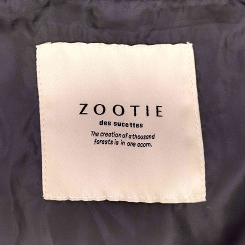 ZOOTIE DES SUCETTES 蓄熱フェイクダウン ノーカラーキルティングジャケット レディース JPN:L