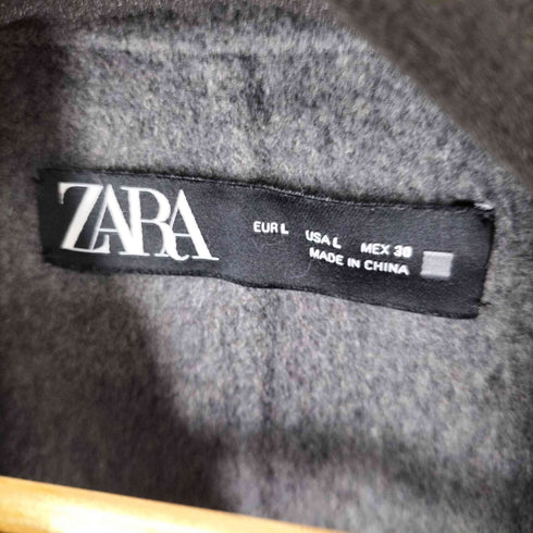 ザラ ZARA ウール混オーバーサイズピーコート レディース JPN:L