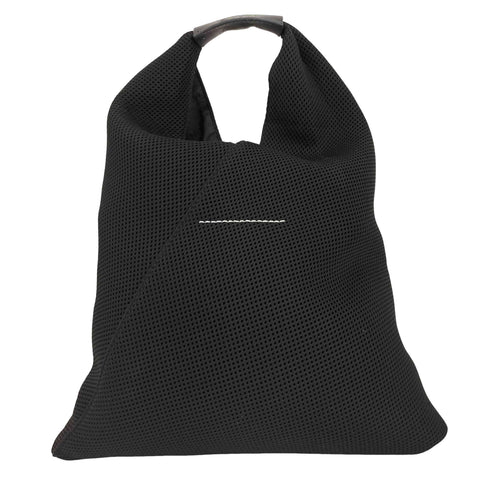 エムエムシックスメゾンマルジェラ MM6 Maison Margiela メッシュ レザーハンドル ジャパニーズ クラシック スモール ハンドバッグ レディース
