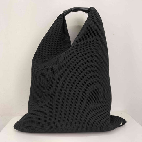 エムエムシックスメゾンマルジェラ MM6 Maison Margiela メッシュ レザーハンドル ジャパニーズ クラシック スモール ハンドバッグ レディース