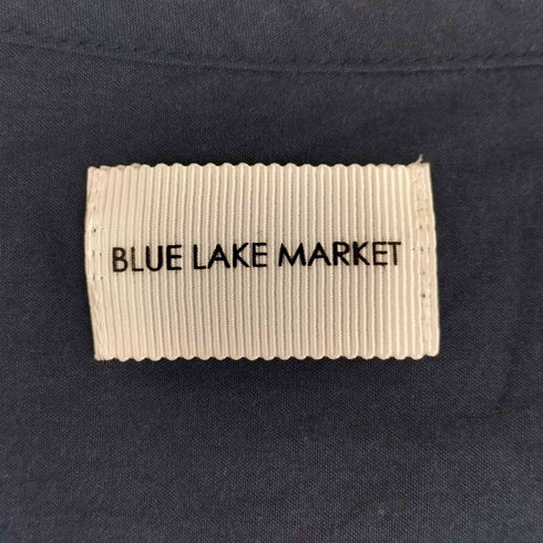BLUE LAKE MARKET モダンタマムシシャンブレーパイピングVネックブルゾン レディース FREE
