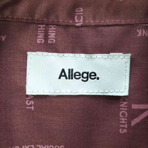 アレッジ ALLEGE Peckham Shirt 半袖シャツ レディース JPN:3