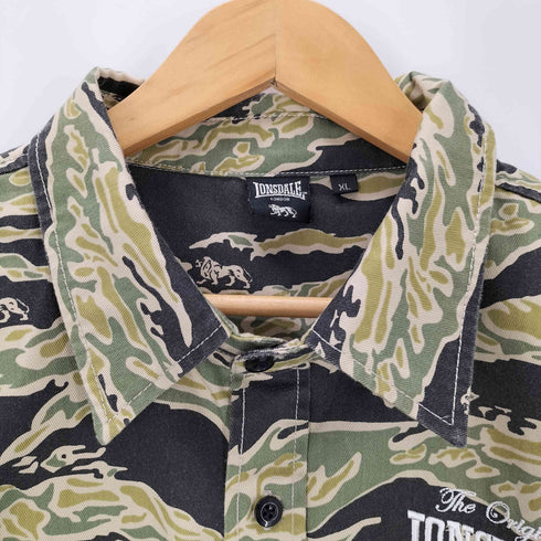 ロンズデール LONSDALE カモフラージュシャツ メンズ XL