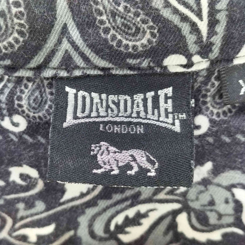 ロンズデール LONSDALE 総柄 半袖シャツ メンズ XL
