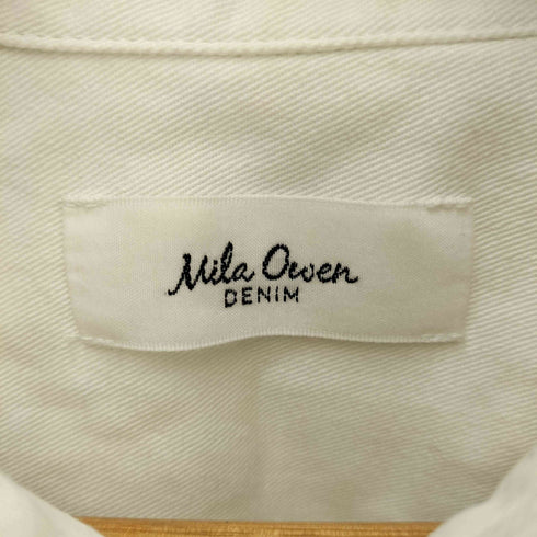 ミラオーウェン Mila Owen 袖ボリュームM刺繍入りデニムシャツブラウス レディース ONE SIZE