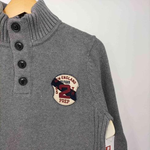 トミーヒルフィガー TOMMY HILFIGER ハーフジップ ボトルネック プルオーバーニット メンズ import:M