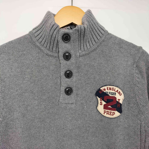 トミーヒルフィガー TOMMY HILFIGER ハーフジップ ボトルネック プルオーバーニット メンズ import:M