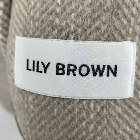 リリーブラウン Lily Brown スタンドカラーロングリバーコート レディース JPN:1