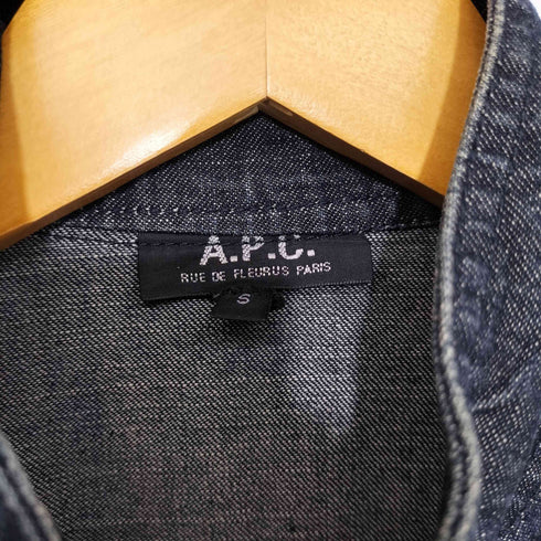 アーペーセー A.P.C. フルジップ カンガルーポケット デニムジャケット メンズ import:S