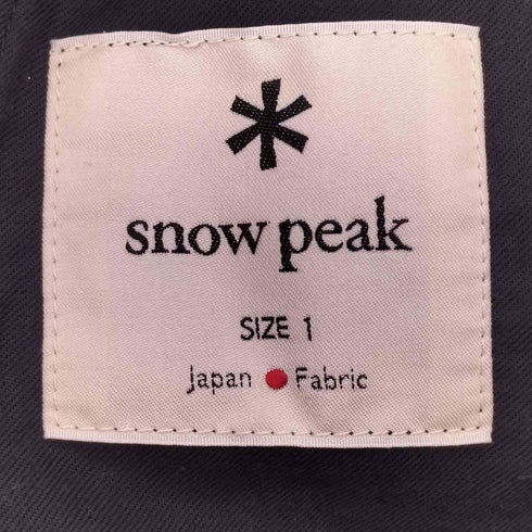 スノーピーク Snow Peak DWR Pe Twill Pants メンズ JPN:1