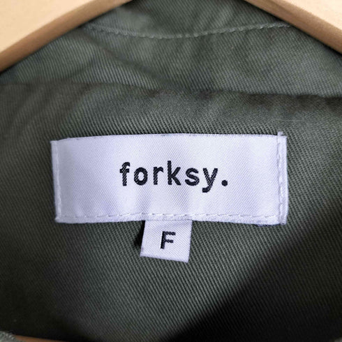 フォルクシー forksy. バックヨーク ショート トレンチブルゾン レディース FREE