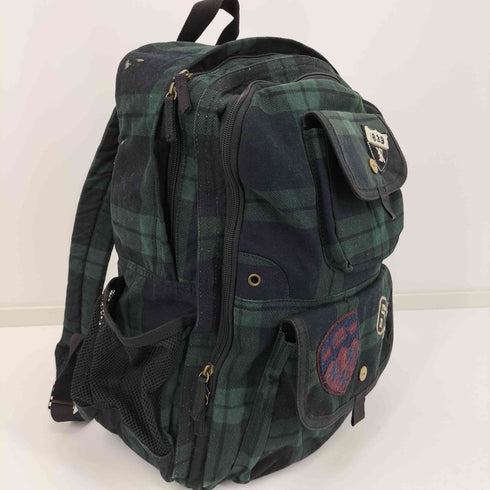 ラルフローレン RALPH LAUREN ワッペン チェック リュック メンズ