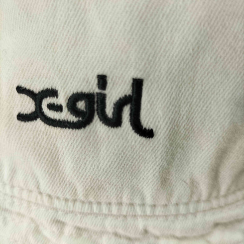 エックスガール X-girl EMBROIDERED MILLS LOGO BUCKET HAT レディース ONE SIZE