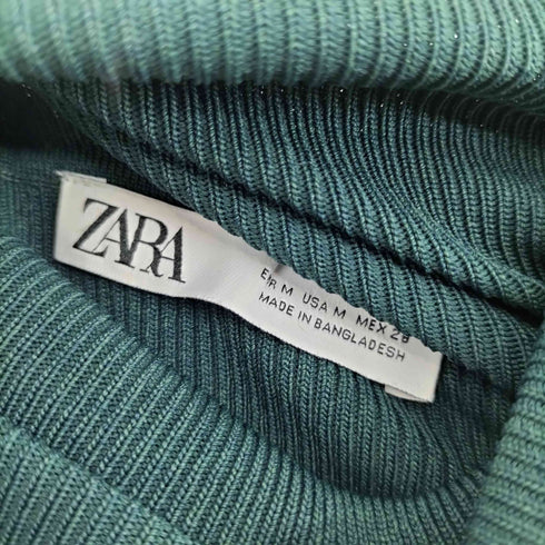 ザラ ZARA タートルネック ニットドレス レディース JPN:M
