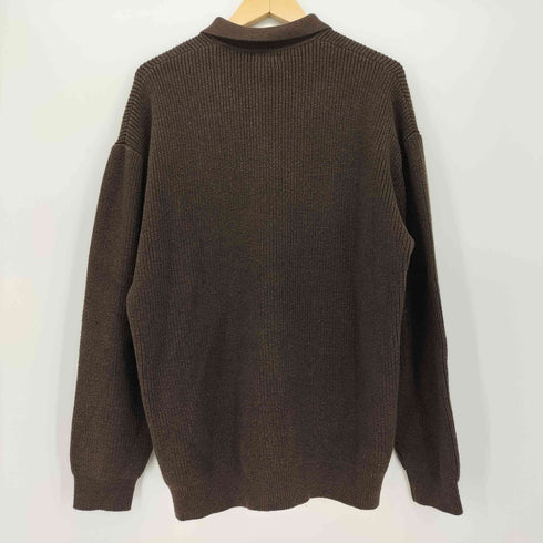 スティーブンアラン Steven Alan LOOSE FIT カシミヤ混 コットンニット L/S ポロシャツ メンズ import:S