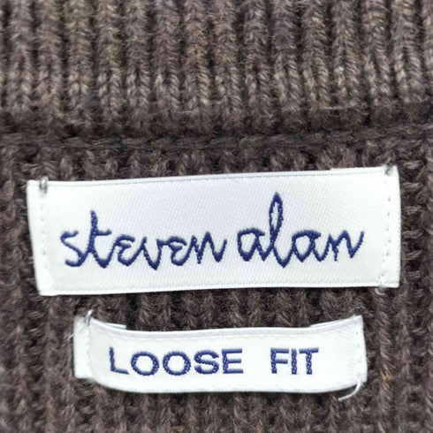 スティーブンアラン Steven Alan LOOSE FIT カシミヤ混 コットンニット L/S ポロシャツ メンズ import:S