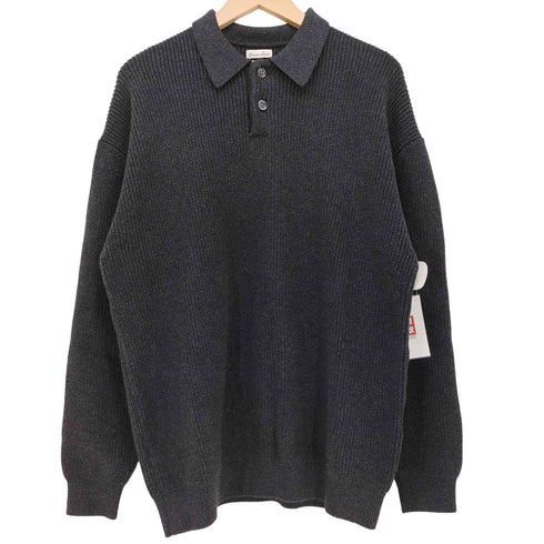 スティーブンアラン Steven Alan LOOSE FIT カシミヤ混 コットンニット L/S ポロシャツ メンズ import:S