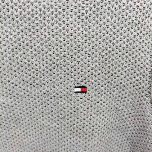 トミーヒルフィガー TOMMY HILFIGER ロゴ刺繍ハーフジップニット レディース JPN:S