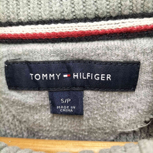 トミーヒルフィガー TOMMY HILFIGER ロゴ刺繍ハーフジップニット レディース JPN:S