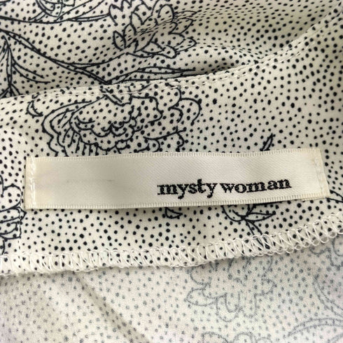ミスティーウーマン mysty woman デコルテドットフラワーワンピース レディース FREE
