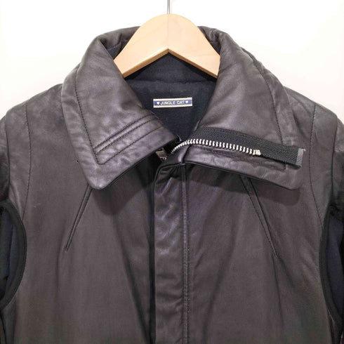 JUNGLE CAT レザーコンビジャケット レディース JPN:M