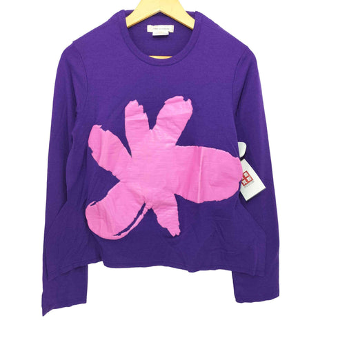 コムデギャルソン COMME des GARCONS 2012AW 二次元(two dimensions)期 フラワープリント クルーネック ウールニット レディース JPN:S