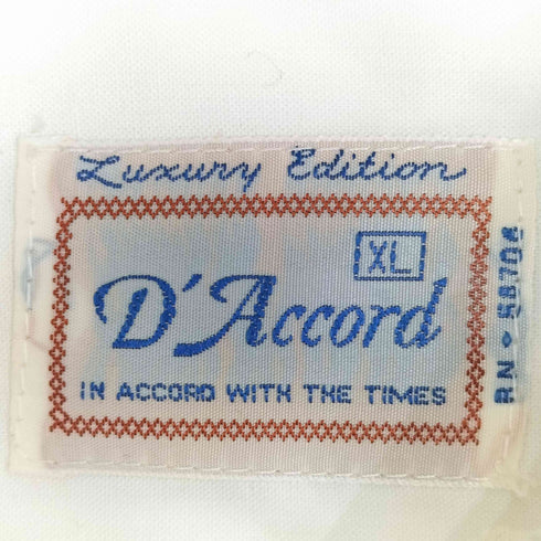 Daccord USA製 オーバーサイズ L/S キューバシャツ メンズ import:XL
