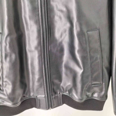 ザラ ZARA フェイクレザー ジップアップ ジャケット メンズ JPN:L