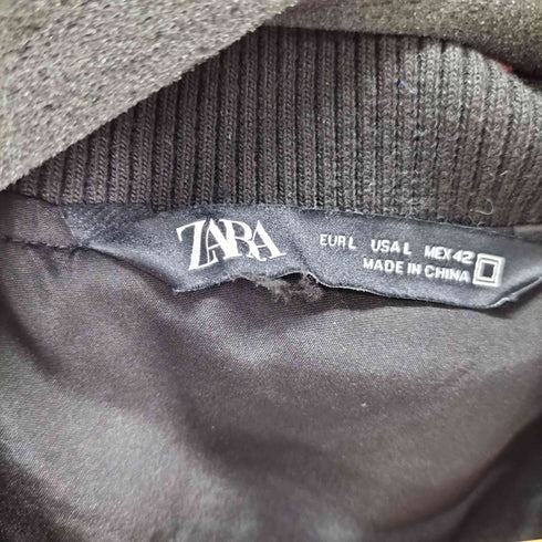 ザラ ZARA フェイクレザー ジップアップ ジャケット メンズ JPN:L