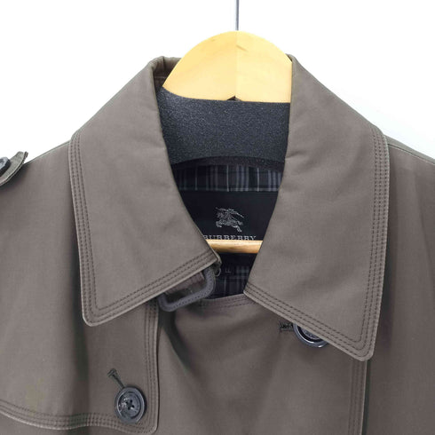 バーバリーブラックレーベル BURBERRY BLACK LABEL 裏地チェック トレンチコート ロングコート メンズ LL