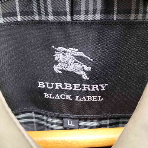 バーバリーブラックレーベル BURBERRY BLACK LABEL 裏地チェック トレンチコート ロングコート メンズ LL