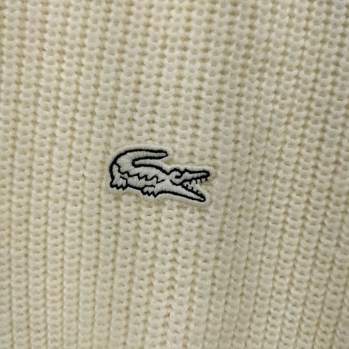 ラコステ LACOSTE ウォッシャブルウールミドルゲージVネックセーター レディース FR:34