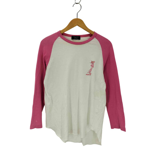 コムデギャルソンオムプリュス COMME des GARCONS HOMME PLUS EVER GREEN 05SS ピンクパンサー期 復刻 キャラクタープリント ラグランTシャツ メンズ