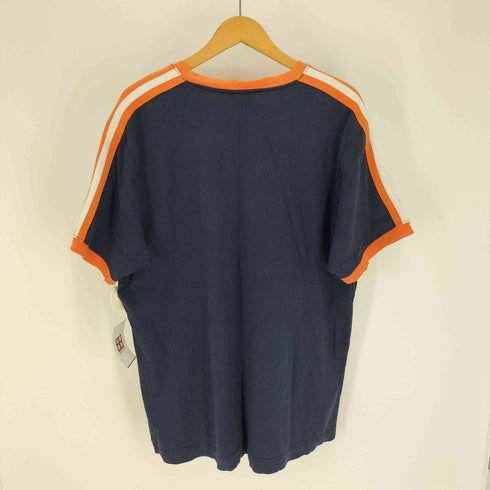 トミーヒルフィガー TOMMY HILFIGER 90-00S TH ワッペン アームライン リンガー Tシャツ メンズ import:L