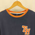 トミーヒルフィガー TOMMY HILFIGER 90-00S TH ワッペン アームライン リンガー Tシャツ メンズ import:L