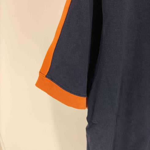トミーヒルフィガー TOMMY HILFIGER 90-00S TH ワッペン アームライン リンガー Tシャツ メンズ import:L