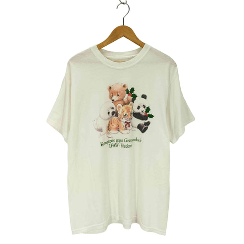 00S 05年© アニマルプリント クルーネックTシャツ メンズ