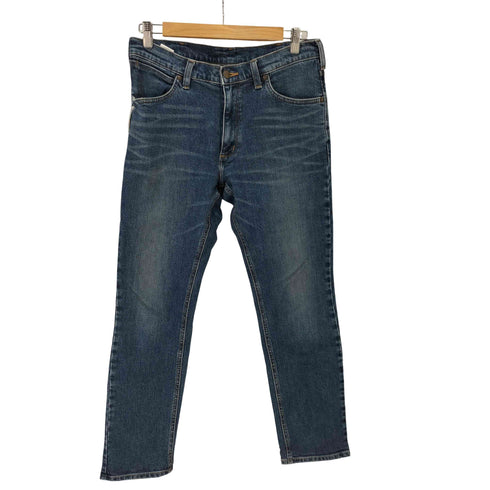 ラングラー Wrangler Basic Brown Slim Tapered Jeans レザーパッチ ストレート デニムパンツ メンズ 31