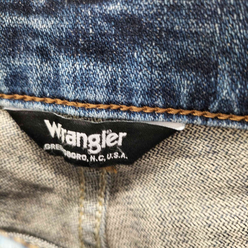 ラングラー Wrangler Basic Brown Slim Tapered Jeans レザーパッチ ストレート デニムパンツ メンズ 31