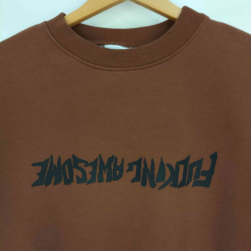 ファッキンオーサム FUCKING AWESOME Upside Down Logo Crewneck new アップサイドダウンロゴ クルーネック スウェット メンズ JPN:M