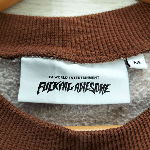 ファッキンオーサム FUCKING AWESOME Upside Down Logo Crewneck new アップサイドダウンロゴ クルーネック スウェット メンズ JPN:M