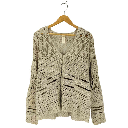シンヤコズカ SHINYA KOZUKA 22SS HAND-CROCHET SPRING FAIE ISLE クロシェカーディガン メンズ JPN:XL