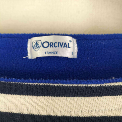 オーチバル ORCIVAL フリースライニング コットンロード ボーダー カットソー ボートネック バスクシャツ レディース JPN:1