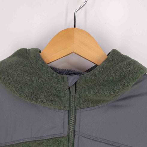 ランズエンド LANDS END 2トーン フリース ジップアップパーカー ジャケット メンズ import:XL