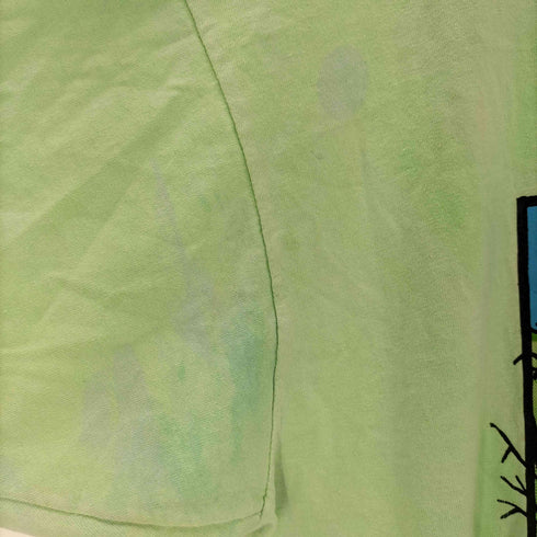 90S 裾袖シングル クルーネックTシャツ メンズ