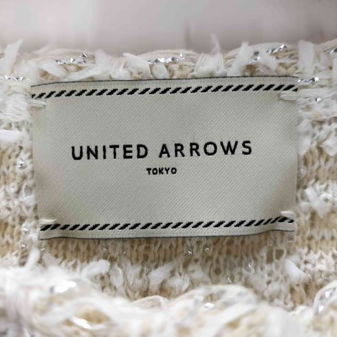 ユナイテッドアローズ UNITED ARROWS ファンシーツイードカーディガン 金ボタン レディース