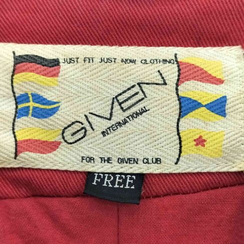 GIVEN DUCATI 刺繍 袖リブドッキング モーター ブルゾン メンズ FREE