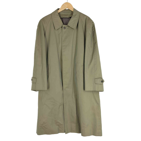 イヴサンローラン Yves Saint Laurent diffusion hommes OLD 日本製 ライナー付き 比翼ステンカラーコート 玉虫色 ラグランスリーブ メンズ import:S