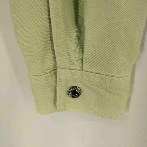 ザラ ZARA クロップドデニムジャケット ダメージ加工 レディース JPN:XS