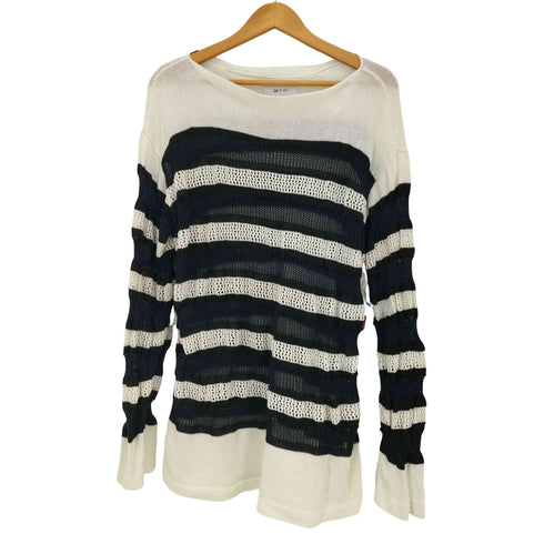 ディーベック D-VEC 24SS MULTI BORDER LONG KNIT メンズ